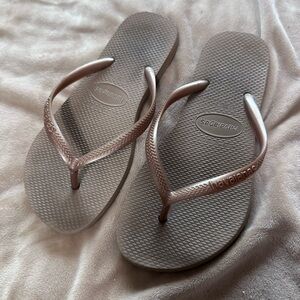 Havaianas Bronze Flip Flops 6W